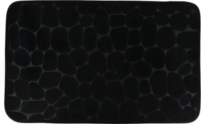 Produktbild von Tendance Badematte schwarz 50 cm x 80 cm x 0,8 cm Badezimmer Dekoration