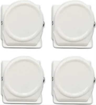 Obrázok produktu pre CHPN - Magnetické klipy - Klipy na tabule - Magnetické klipy - Magnetické klipy na chladničku - Tabuľa s klipmi - Biela - Matná - Magnetické - 4 kusy