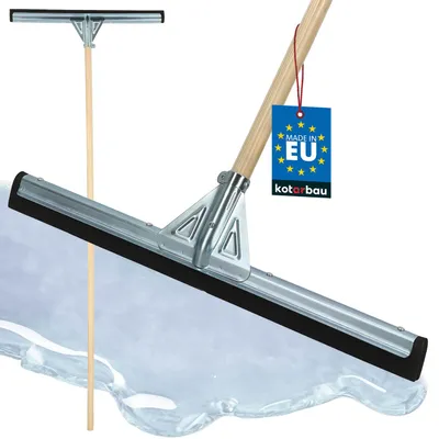 Obrázok produktu pre KOTARBAU® Stierka na vodu Stierka na podlahu z nehrdzavejúcej ocele s dvojitým okrajom 55 cm Kovová rukoväť