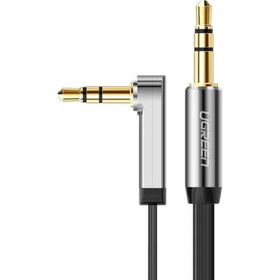Produktbild von Ugreen 3.5mm AUX Kabel Flach 0,5m Schwarz