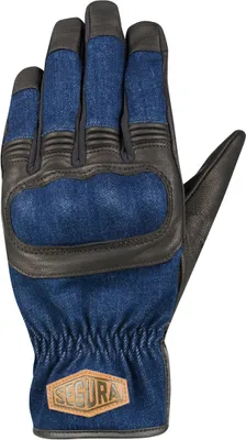 Obrázok produktu pre Rukavice na motorku Segura Hunky, čierna/modrá, 11