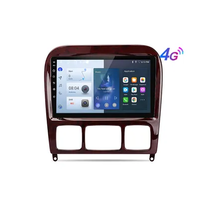Produktbild von 4G SIM 9 Zoll 4+64GB Android13 Carplay Autoradio für Mercedes Benz S Klasse W220 S280 DAB+ GPS Navi BT 8kern SWC WIFI