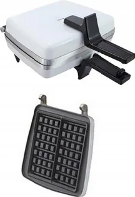 Zdjęcie produktu dla Dezal gofrownica 301.5 1300W biała gruba kratka POWERFUL WHITE duże gofry
