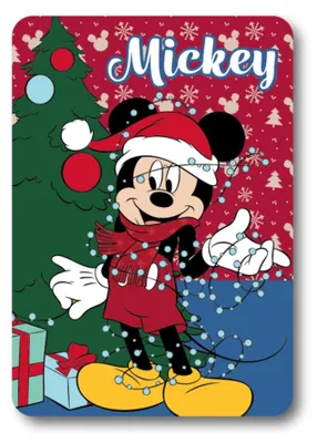 Produktbild von Disney Mickey Lights Weihnachtspolar-Decke 100x140cm
