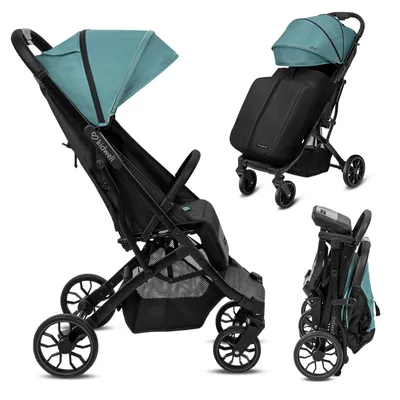 Produktbild von Kidwell COLMER Sportwagen – Kompakter Kinderbuggy bis 22 kg, Leichter Buggy mit Liegeposition, Einhand-Klappbar, Inkl. Beindecke & Korb