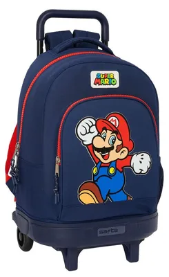 Produktbild von Safta Super Mario World Compact Rucksack Mit Rollen Blau Blau One Size
