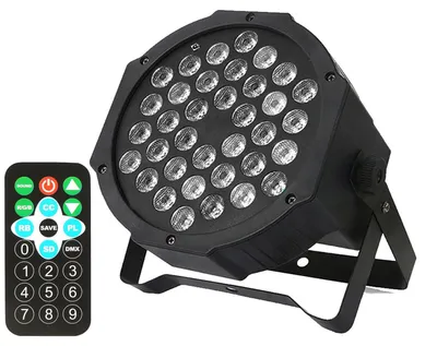 Obrázek produktu pro 36 LED Par Lights Barevné scénické osvětlení Aktivované zvukem s dálkovým ovládáním DMX ovládání pro domácí party KTV Disco DJ Show Club Bar