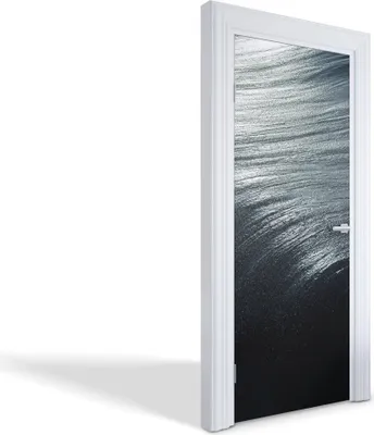 Produktbild von Türdeko Aufkleber Selbstklebende Wandsticker Personalisiert - Meereswellen - 75 x 205 cm