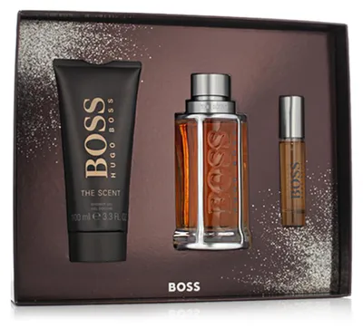 Zdjęcie produktu dla Hugo Boss Boss The Scent For Him EDT 100 ml + EDT MINI 10 ml + SG 100 ml (dla mężczyzn)