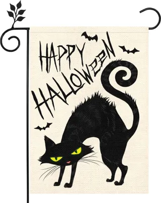 Produktbild von 4 Halloween-Flaggen, Halloween-Flaggen, Gartenflaggen für Zuhause und draußen, Dekorationen für draußen, Halloween-Party-Dekorationen, 30 × 45 cm