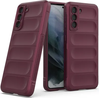 Immagine prodotto di Custodia Samsung S21 5G, Custodia protettiva in silicone TPU morbido antiurto per Samsung Galaxy S21 5G Borgogna