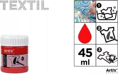 Produktbild von Roter Textilfarbstoff, 45 ml, 6 Stück