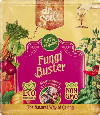 Produktbild von Dr.Soil FUNGI BUSTER, Natürliches Abwehrmittel für Pilze 10ml Einzeldosis pro 1L Sprühlösung