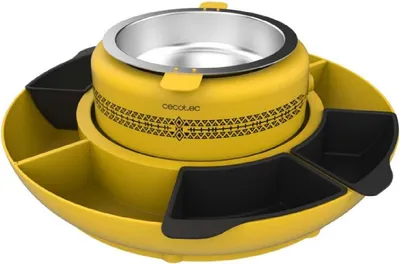 Image de Cecotec Ingrédients Machine chauffante de Tacos Taco Maker Fun Taco Andale. 40W, compartiment central de 600ml, design attractif pour les enfants, 4 compartiments et 4 moules de silicone.