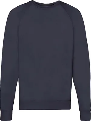 Produktbild von Fruit of the Loom 62-138-0 | Herren Lightweight Raglan Sweat / Belcoro® Garn - Farbe: Deep Navy - Größe: M