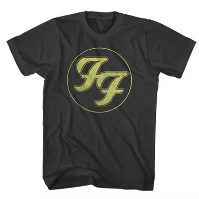 Produktbild von Foo Fighters Distressed FF Logo Black L T-Shirt