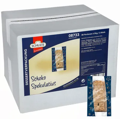 Produktbild von Schulte Schoko Spekulatius 80x2er