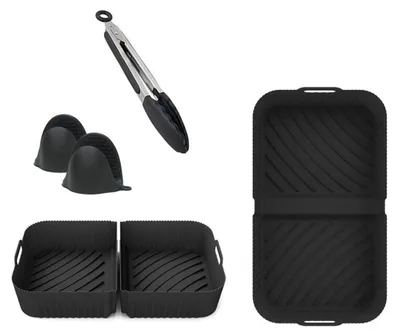 Produktbild von 3-teiliges Zubehör-Set für 10,4 Liter Airfryer Ninja Foodi Flexdrawer AF500EU als Grill- und Backeinlage