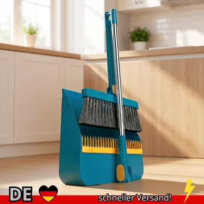 Produktbild von 1 Set Haushaltsbesen und Kehrschaufel-Set Langlebiger Kehrbesen Kehrschaufel