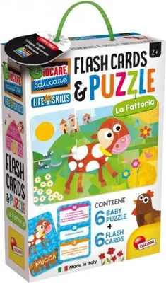 Produktbild von Spaß & Bildung Kinder Puzzles und Flashcards - Farm 72699