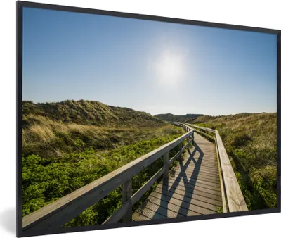 Produktbild von MuchoWow® MuchoWow® Gerahmtes Poster Strand - Sommer - Deutschland 90x60 cm - Poster mit zchwarzem Bilderrahmen - Fotorahmen - Foto-Plakat