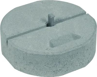 Immagine prodotto di Base in calcestruzzo DEHN C45/55, 17 kg, con tecnologia a cuneo, D 337 mm, H 90 mm, per barra di cattura D 16 mm, SET, 1 pz.