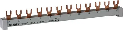 Obrázek produktu pro 1-fázová přípojnice 10 mm2 63 A 54 modulů (1 m) 101446 NOARK