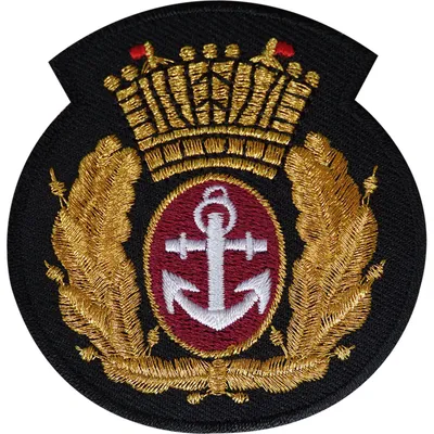 Gestickter Anker-Patch, 6,5 cm, zum Aufbügeln oder Aufnähen
