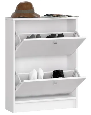 Obrázok produktu pre Skriňa na topánky 60 cm s 2 dvierkami, skriňa na topánky do predsiene, komoda vysoká 80 cm, hĺbka 20 cm