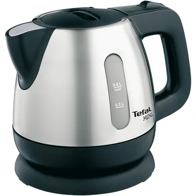 Produktbild von Tefal Mini BI8125, 0,8 l, 2200 W, Schwarz, Edelstahl, Wasserstandsanzeige, Drahtlos