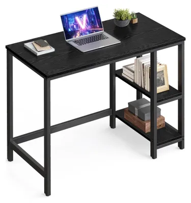 Immagine prodotto di Omgoods - Scrivania per computer con 2 ripiani regolabili, design industriale