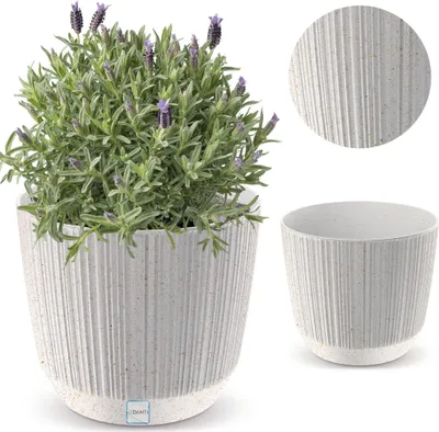 Zdjęcie produktu dla Doniczka Osłonka Domowa 16,8 Cm Ryfo Na Stół Parapet Do Domu Biała