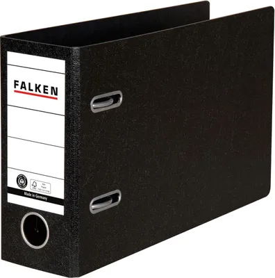 Produktbild von Falken 20x Ordner A5 quer Hartpappe, Rücken 50mm - Schwarz - 11285905F