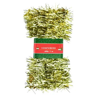 Zdjęcie produktu dla Łańcuch świąteczny złoty 5cm x 5m