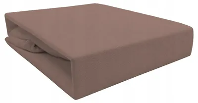 Produktbild von Piruu Jersey Spannbettlaken mit Gummizug 200x220 cm Braun