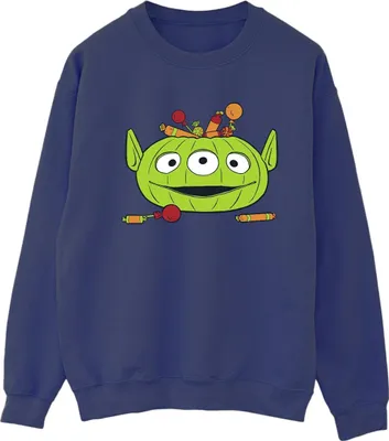 Produktbild von Toy Story - "Alien Pumpkin Basket" Sweatshirt für Herren - Halloween BI53090 (L) (Marineblau)