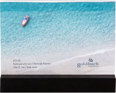 Produktbild von Schwarzer Acryl-Fotorahmen "Goldbuch" für 10x15 cm Fotos