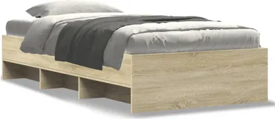 Obrázek produktu pro vidaXL Rám postele bez matrace Sonoma dub 75x190 cm materiál na bázi dřeva