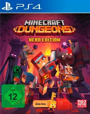 Obrázek produktu pro GAME Minecraft Dungeon Hero Edition, PlayStation 4, Režim multiplayer, E10+ (starší 10 let)