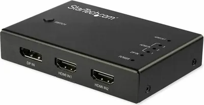 Immagine prodotto di StarTech.com Switch video HDMI a 4 porte - 3x HDMI e 1x DisplayPort - 4K 60Hz - Switch video/audio - 3 x HDMI + 1 x DisplayPort - Desktop