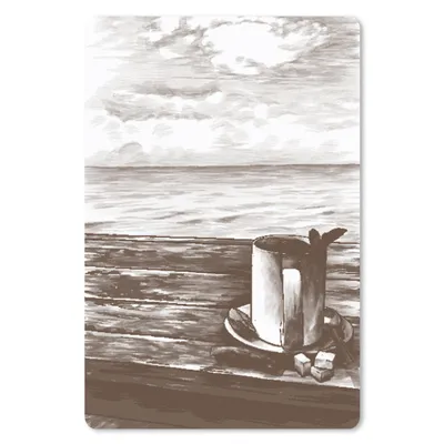 Produktbild von MuchoWow® Mauspad Mousepad Becher - Tee - Meer 18x27 cm - Mousepads - Maus Mat - Pad - Mausunterlage