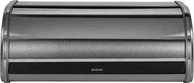 Zdjęcie produktu dla Brabantia Matt Steel Roll Top Bread Bin, Prostokątny, Stal nierdzewna, 479 mm, 276 mm, 189 mm, 1 szt.