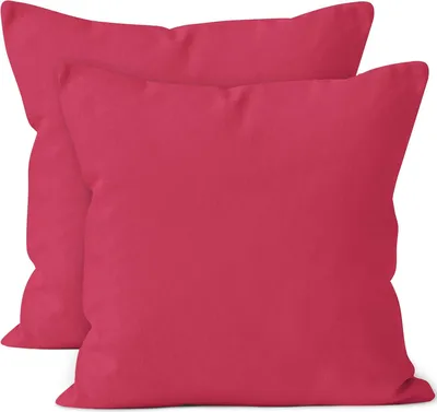 Zdjęcie produktu dla Poszewki na poduszki bawełniane 60×60 cm 2 szt. różowe