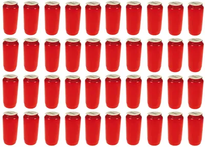 Produktbild von 40 Stück Kompositions Grablicht Nr. 7 rot | Öllicht Grabkerzen Friedhofskerzen