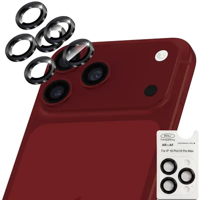 Obrázok produktu pre 2-balenie iPhone 18 Pro Max Ochrana objektívu fotoaparátu - Tvrdené sklo 9H - Super kvalita 3D
