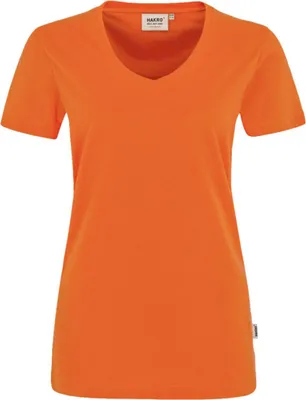 Produktbild von Women-V-T-Shirt Performance - Orange - Größe L