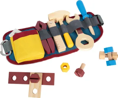 Image de small foot Ceinture à outils personnalisable Jouets en bois dès 3 ans : Sans nom
