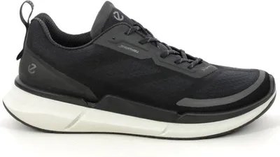 A studio shot of a black Ecco Biom 2.2 sneaker.