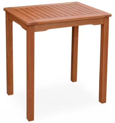 Produktbild von Gartentisch Eukalyptus Tisch Beistelltisch Balkontisch geölt massiv 50x70 cm