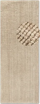 A close-up view of a textured rug.